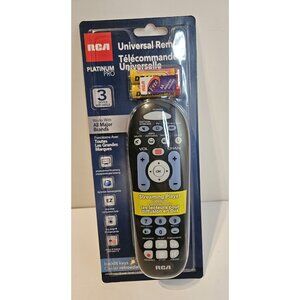 Universal Remote - RCA Platinum Pro 3 Device Backlit Keys Easy Setup Big Buttons